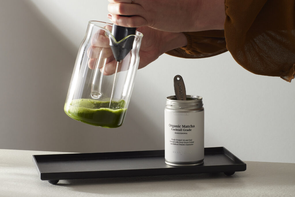 AVANTCHA Organic Matcha Cocktail Grade Kagoshima 80g in Iced Matcha Latte