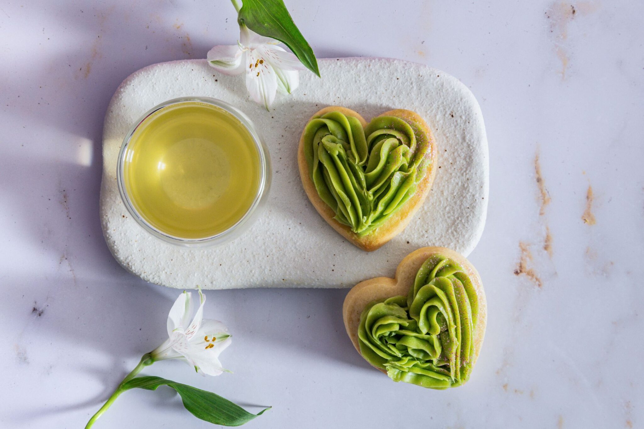 Matcha Love Heart Cookies - AVANTCHA™ Journal