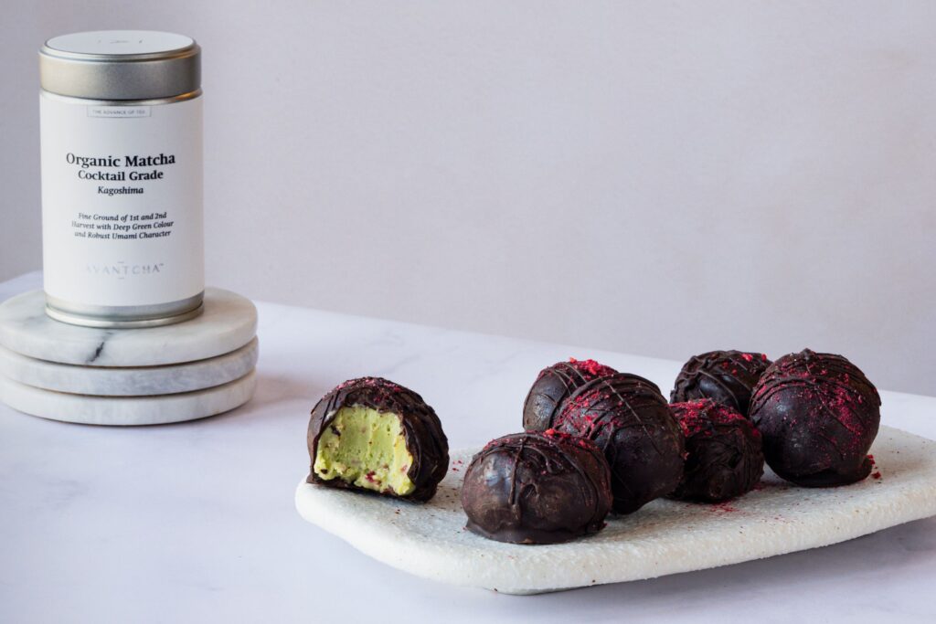 Matcha Truffles using AVANTCHA Organic Matcha Cocktail Grade Kagoshima