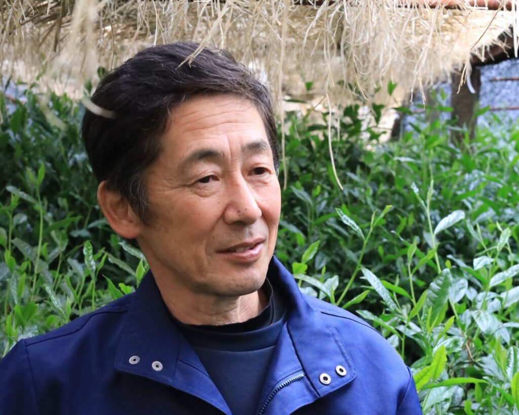 Eshima San - a first generation gyokuro tea farmer in Hoshino 