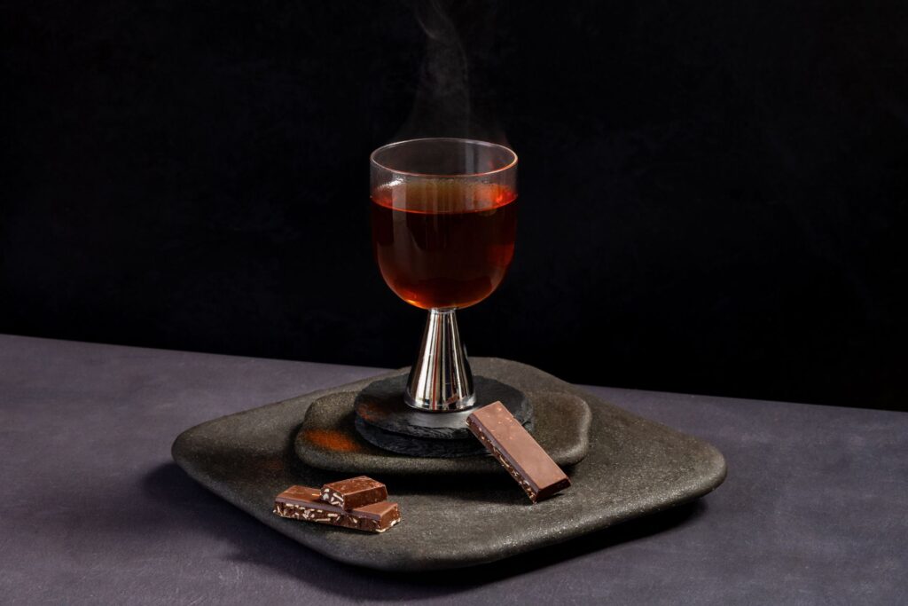 Brazil Nut and Almond Chocolate paired with Rooibos Vanilla Earl Grey