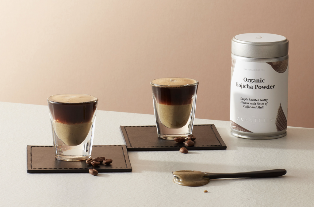 AVANTCHA Organic Hojicha Powder in Bon Bon Hojicha (Spanish Latte)