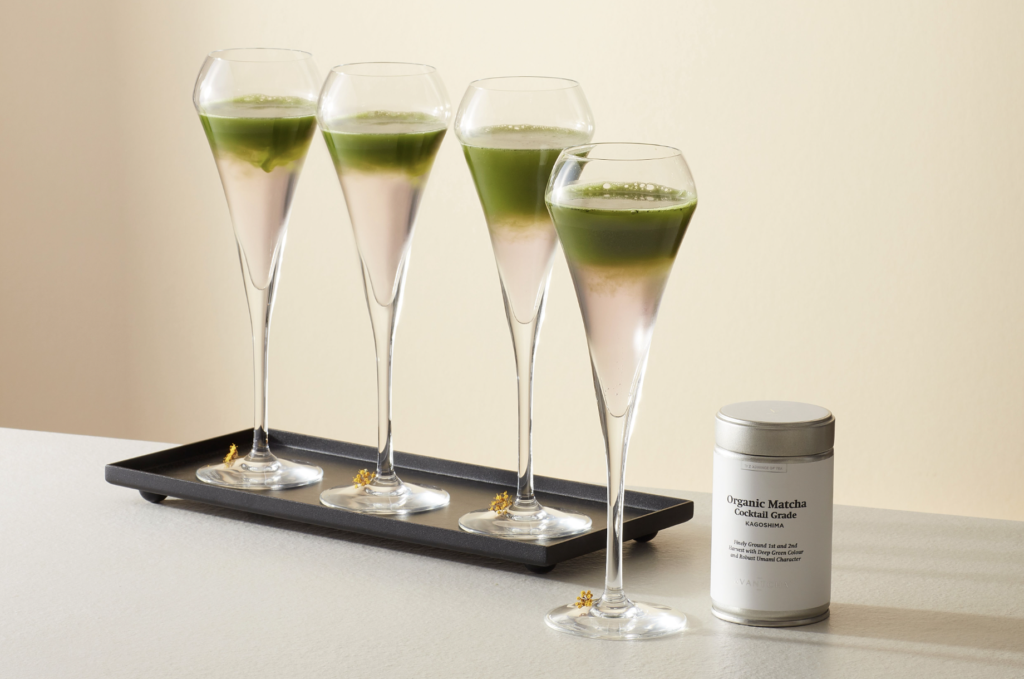 AVANTCHA Organic Matcha Cocktail Grade Kagoshima in Matcha Violet Kir