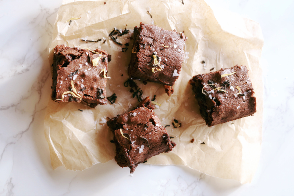 Brownies made with AVANTCHA Majestic Earl Grey